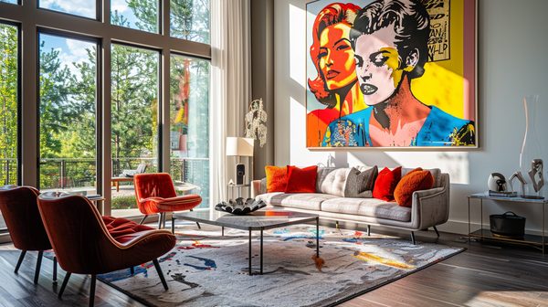 Décorez votre salon avec un tableau pop art unique