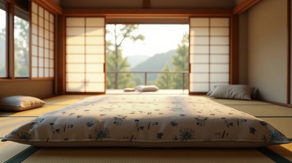 Le futon japonais, ou comment bien dormir à même le sol