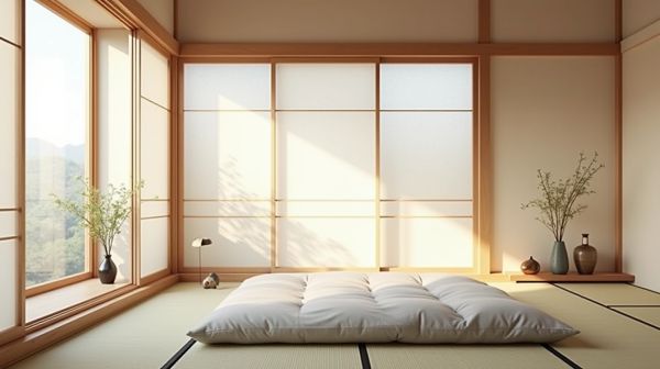 Le futon japonais, ou comment bien dormir à même le sol